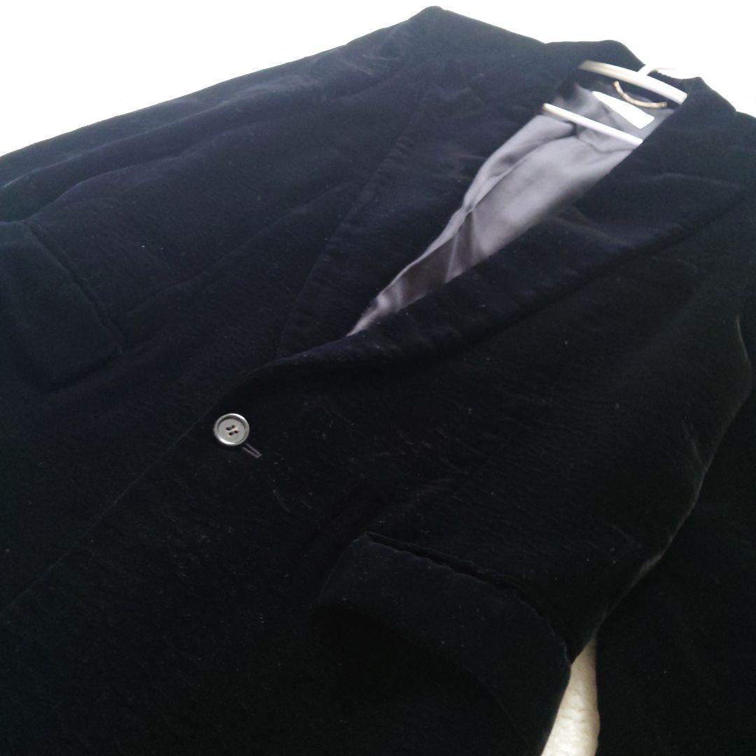 SAINT LAURENT メンズ 高級ベルベット テーラードジャケット44