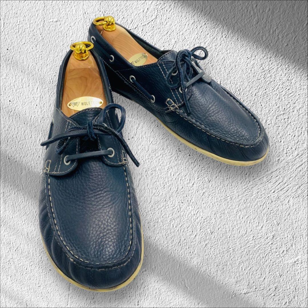 CAMPER デッキシューズ モカシン シボ革 27.5cm