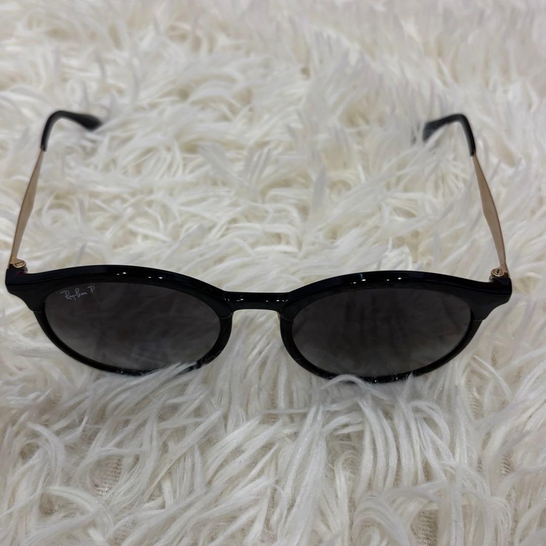 Ray-Ban ラウンドサングラス 偏光レンズ