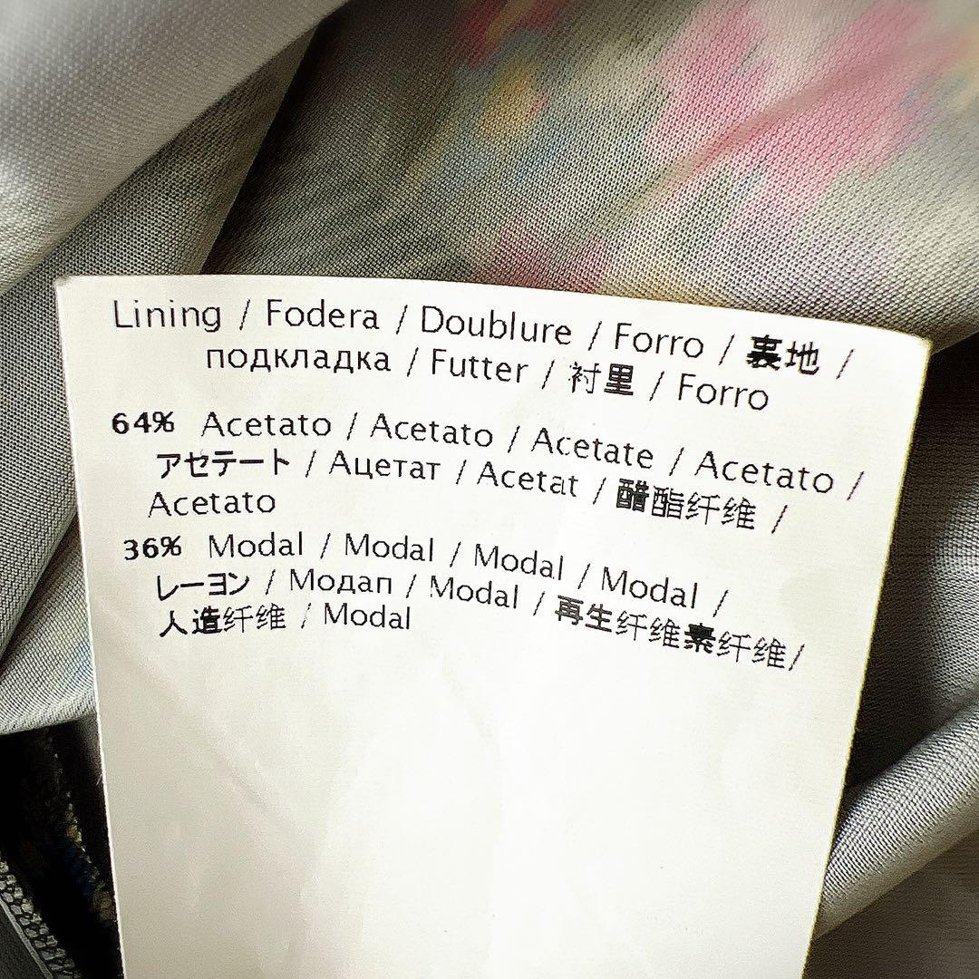 レッドヴァレンティノ 花柄 チェック ノースリーブ ワンピース Aライン M
