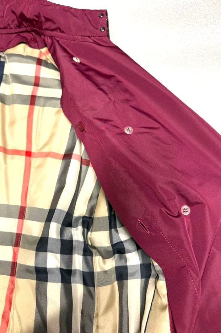BURBERRY ピンクトレンチコートサイズ40