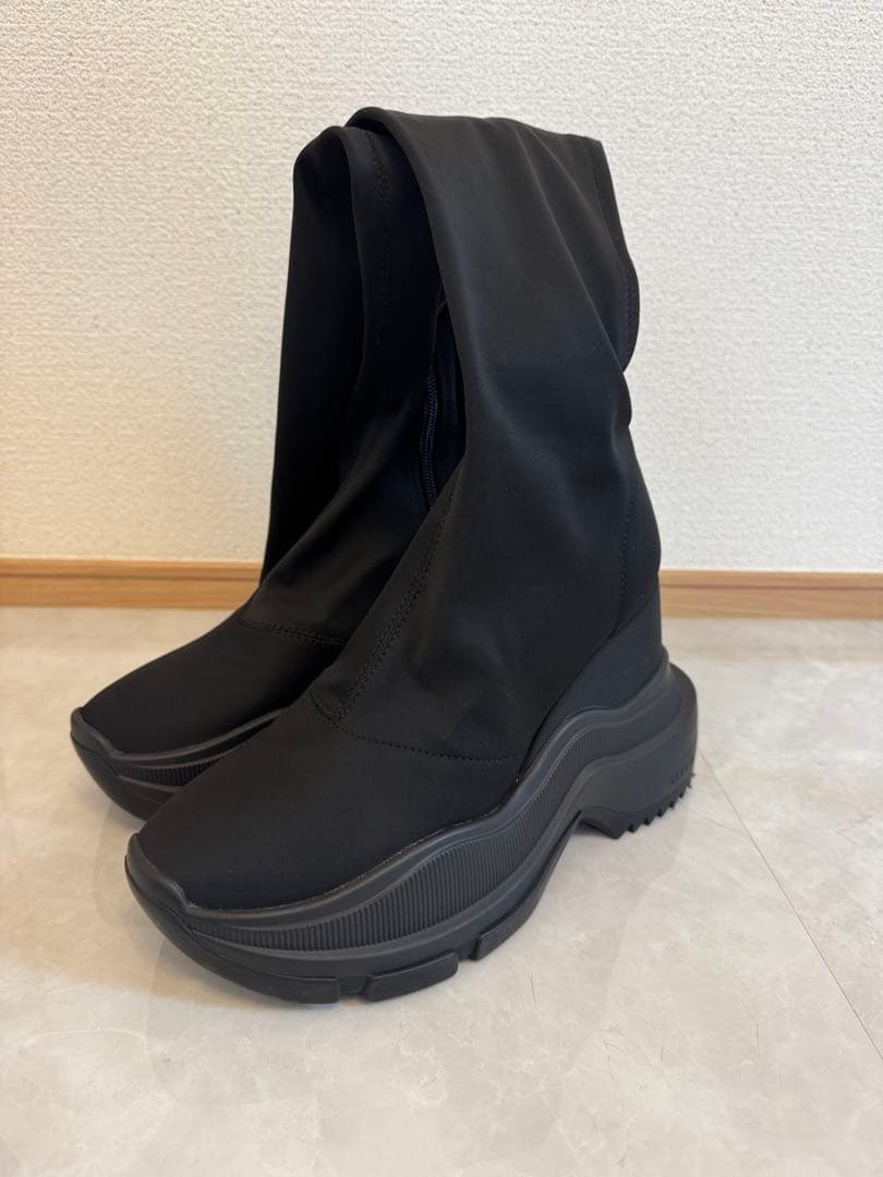靴 YELLO DOUBLE SNEAKER LONG BOOTS M