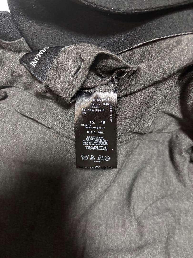 【美品】Giorgio Armani メンズブラック テーラードジャケット