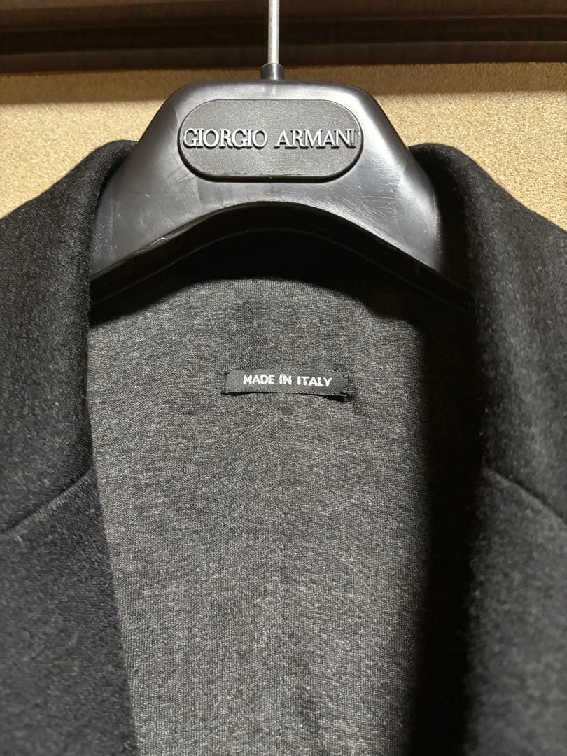 【美品】Giorgio Armani メンズブラック テーラードジャケット