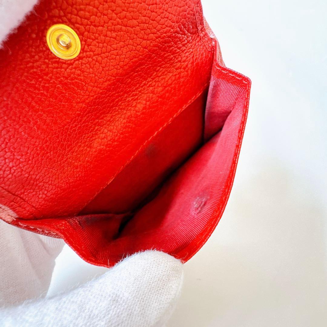 miumiu ミュウミュウ 二つ折り財布 マドラスラブ　小銭入れ ピンク