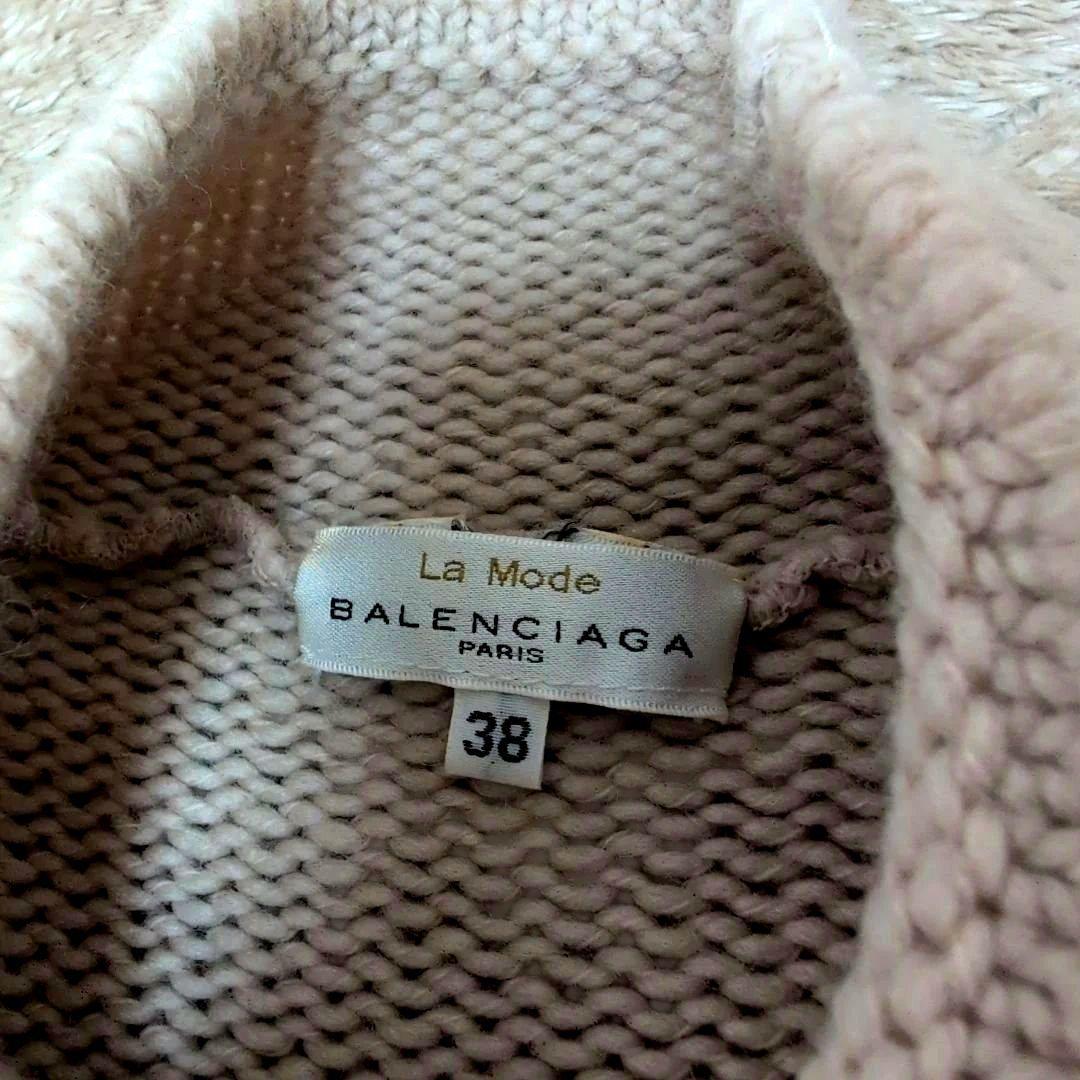 BALENCIAGA バレンシアガ ウール ニットワンピース ドッキング パリ