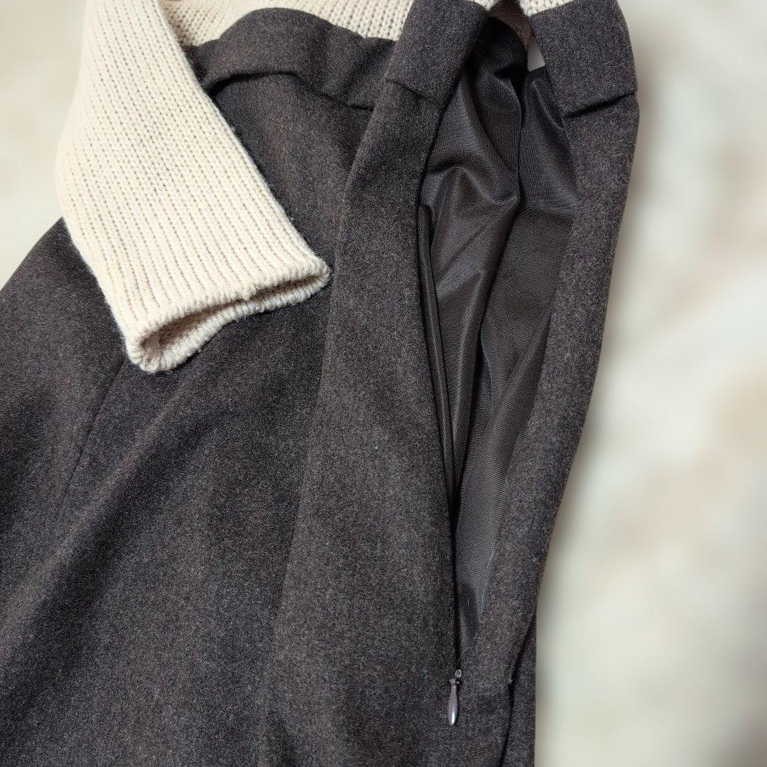 BALENCIAGA バレンシアガ ウール ニットワンピース ドッキング パリ