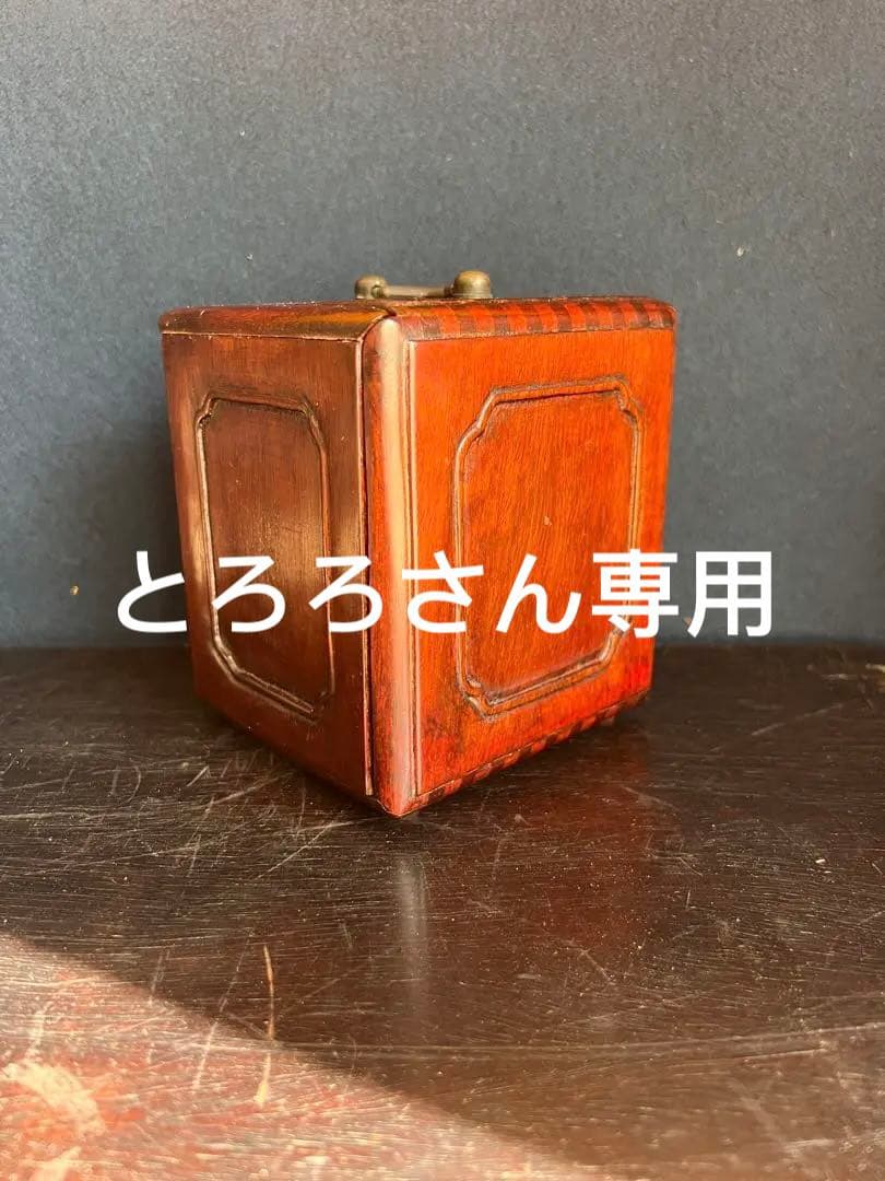 唐木盒 古美術 彫刻