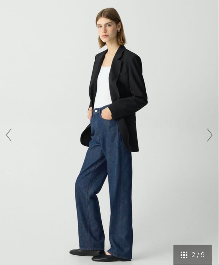 極美品☆Theory 2025SS RELAXED DENIM STRAIGHT