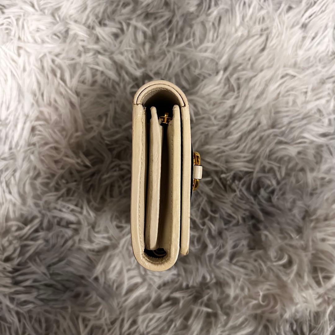 GUCCI ホースビット 1955 コンパクト財布 GGスプリーム ホワイト