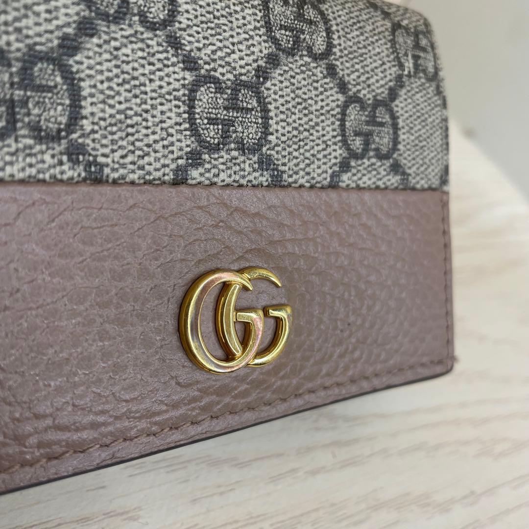 グッチミニウォレット マーモント GGスプリームキャンバス GUCCI
