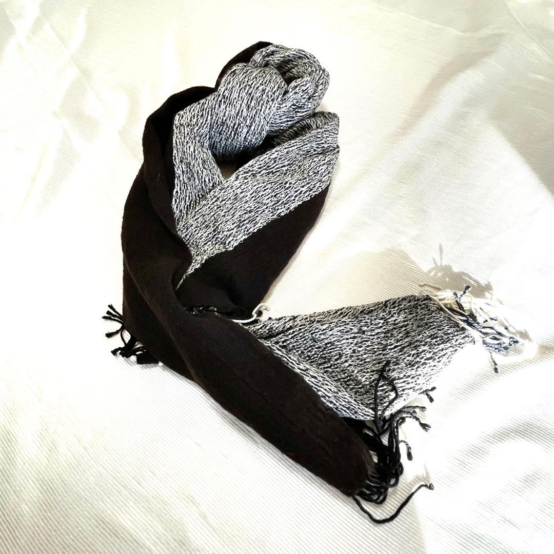 ISSEY MIYAKE ウール/シルク ストール USED イッセイ ミヤケ
