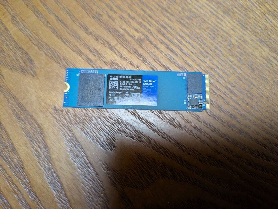 内蔵型SSD WesternDigital BLUE SN570 500GB m.2ssd