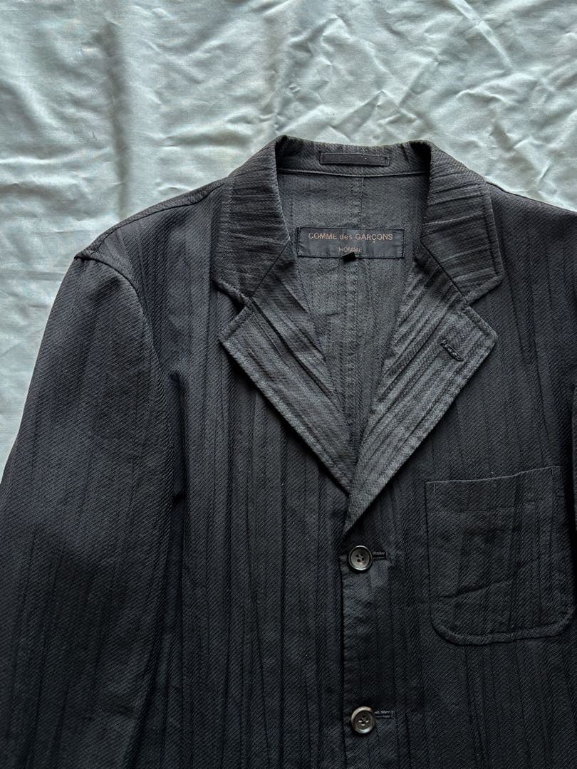 田中オム shrink tailored jacket シワ加工 3Bジャケット