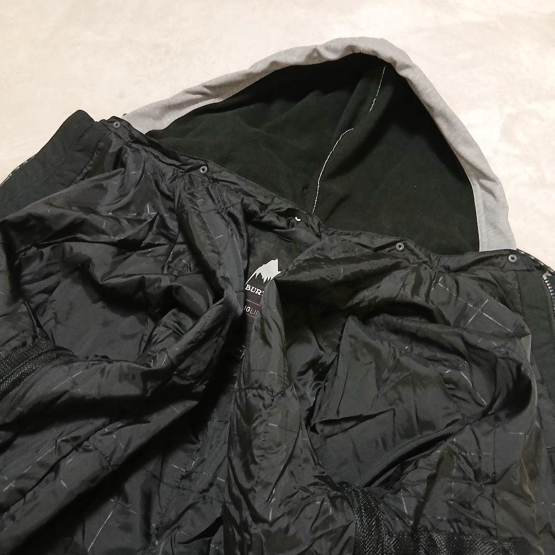 【極美品】BURTON サーモライト フードライナースノボジャケット ラバーロゴ