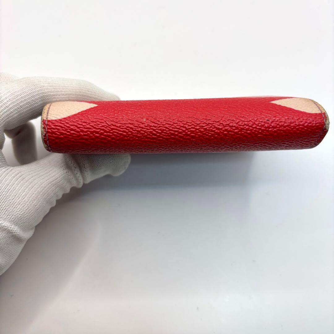 希少 正規品 ルイヴィトン ヴィクトリーヌ エスカル 折り財布 ピンク ルージュ