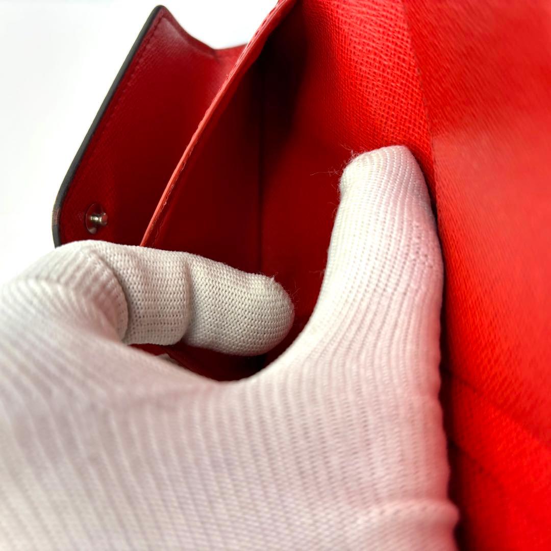 希少 正規品 ルイヴィトン ヴィクトリーヌ エスカル 折り財布 ピンク ルージュ