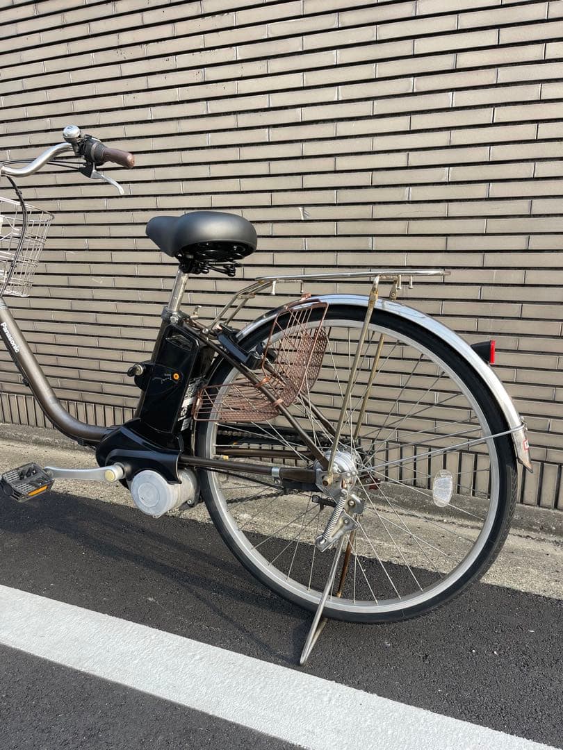 パナソニック電動アシスト自転車 ブラウン 前バスケット付き26CPNA37
