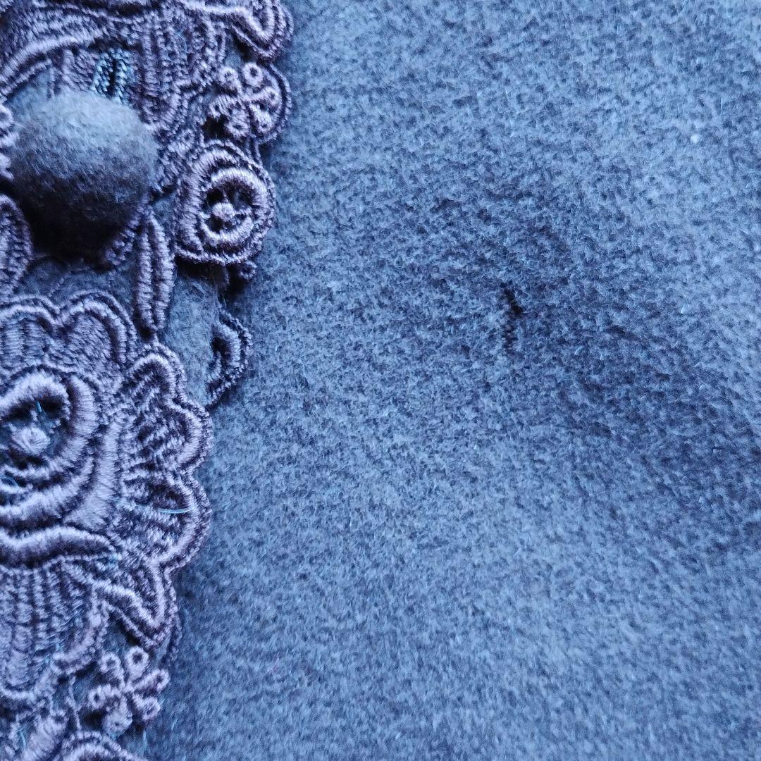 し*ん様 アトリエまりこ　茶色 フード付き刺繍ロングコート