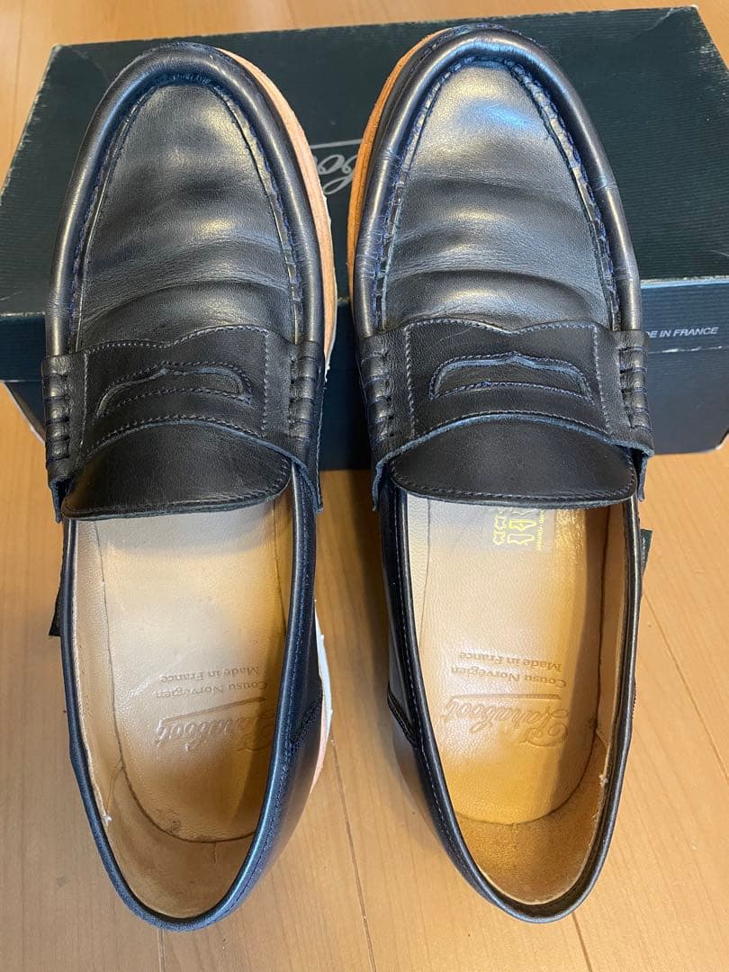 【値下げ中】Paraboot/パラブーツ/REIMS/UK7.5/ネイビー