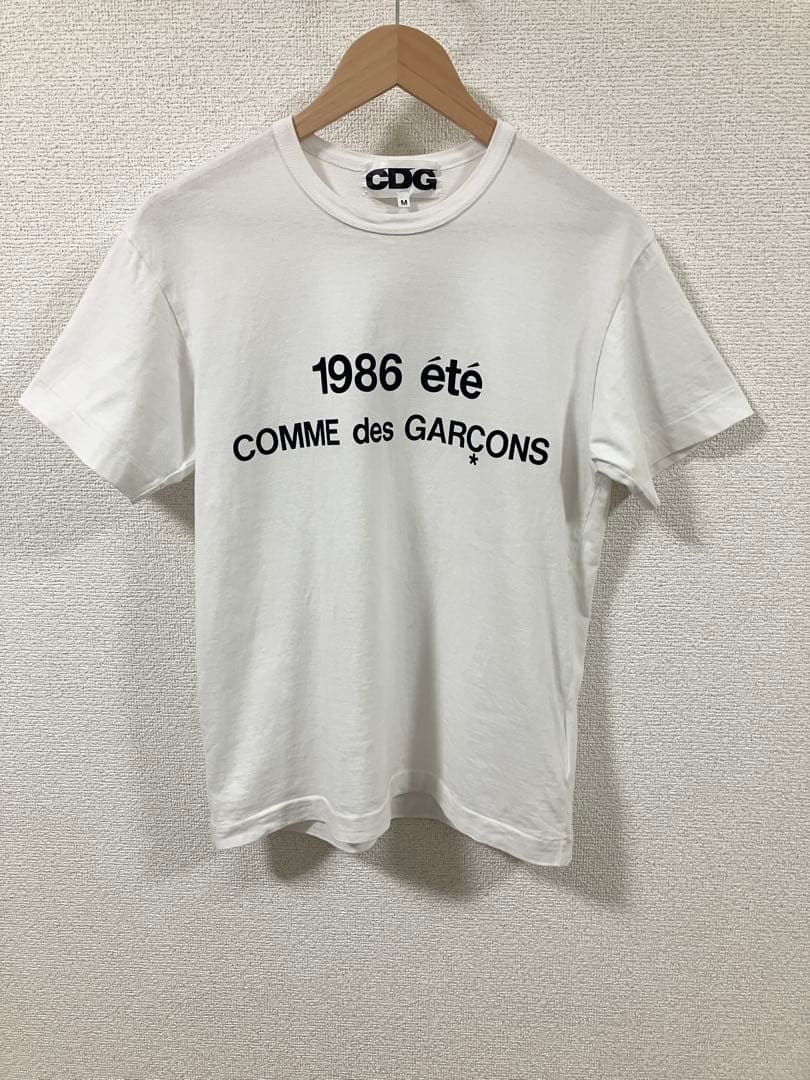 COMME des GARÇONS 1986 été Tシャツ M ホワイト