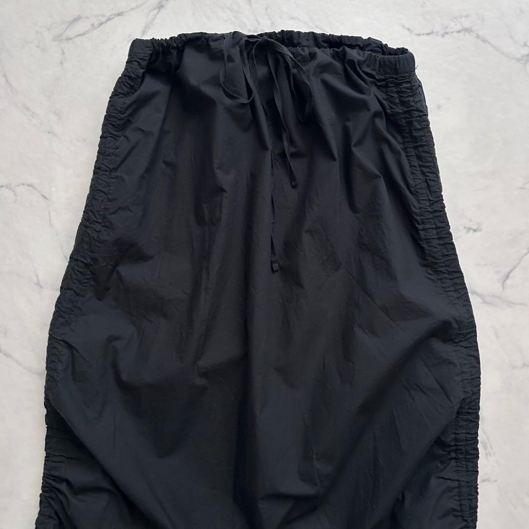 24SS BASERANGE PICTORIAL STRAP SKIRT 黒