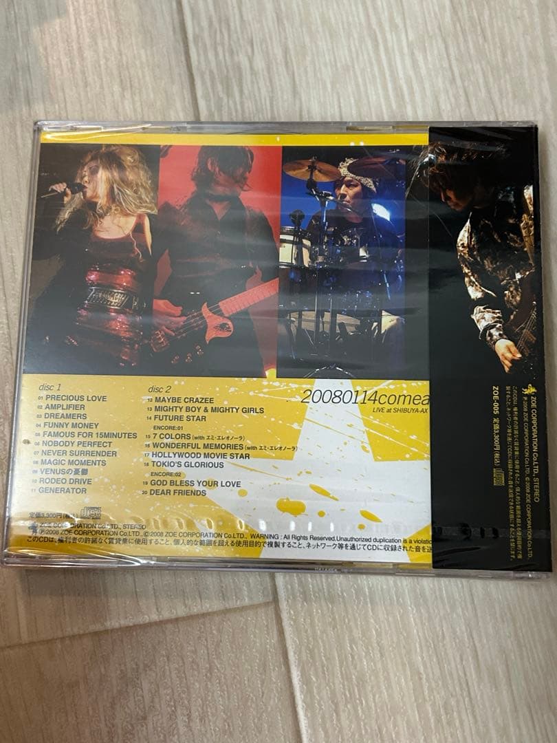 新品廃盤CD PERSONZ comealive20080114
