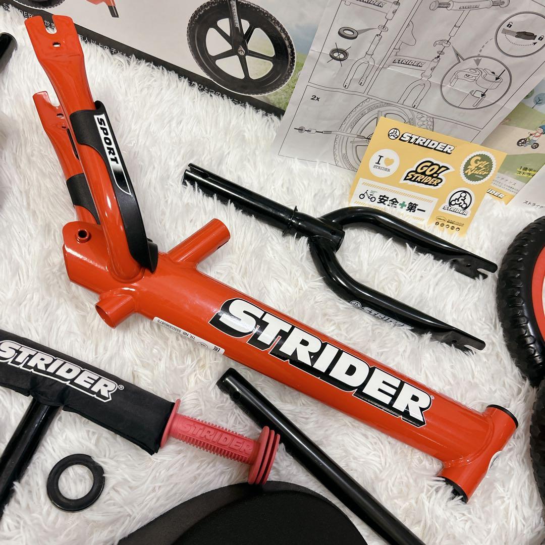 未使用 STRIDER スポーツ 12インチ レッド スペアタイヤ 純正スタンド