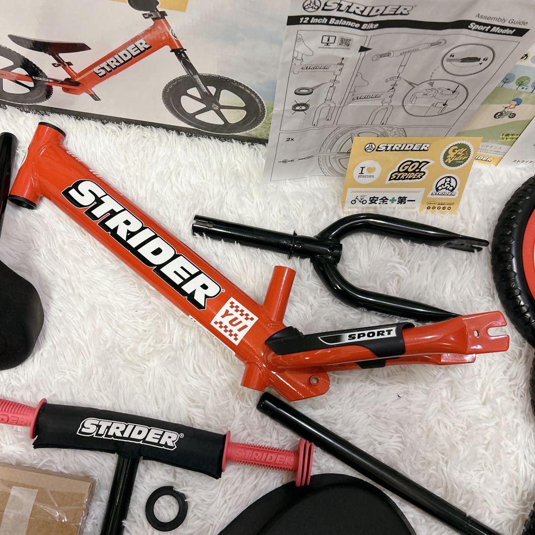 未使用 STRIDER スポーツ 12インチ レッド スペアタイヤ 純正スタンド