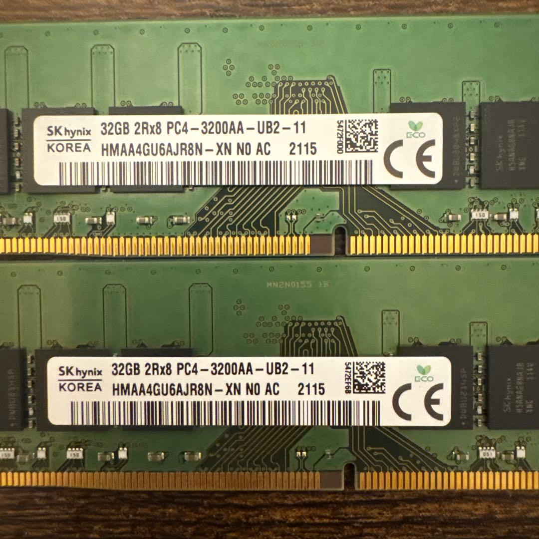 SK hynix DDR4-3200AA 64GB(32GBx2枚)