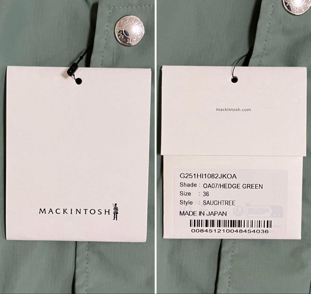 美品　MACKINTOSH SAUGHTREE ボンバージャケット グリーン