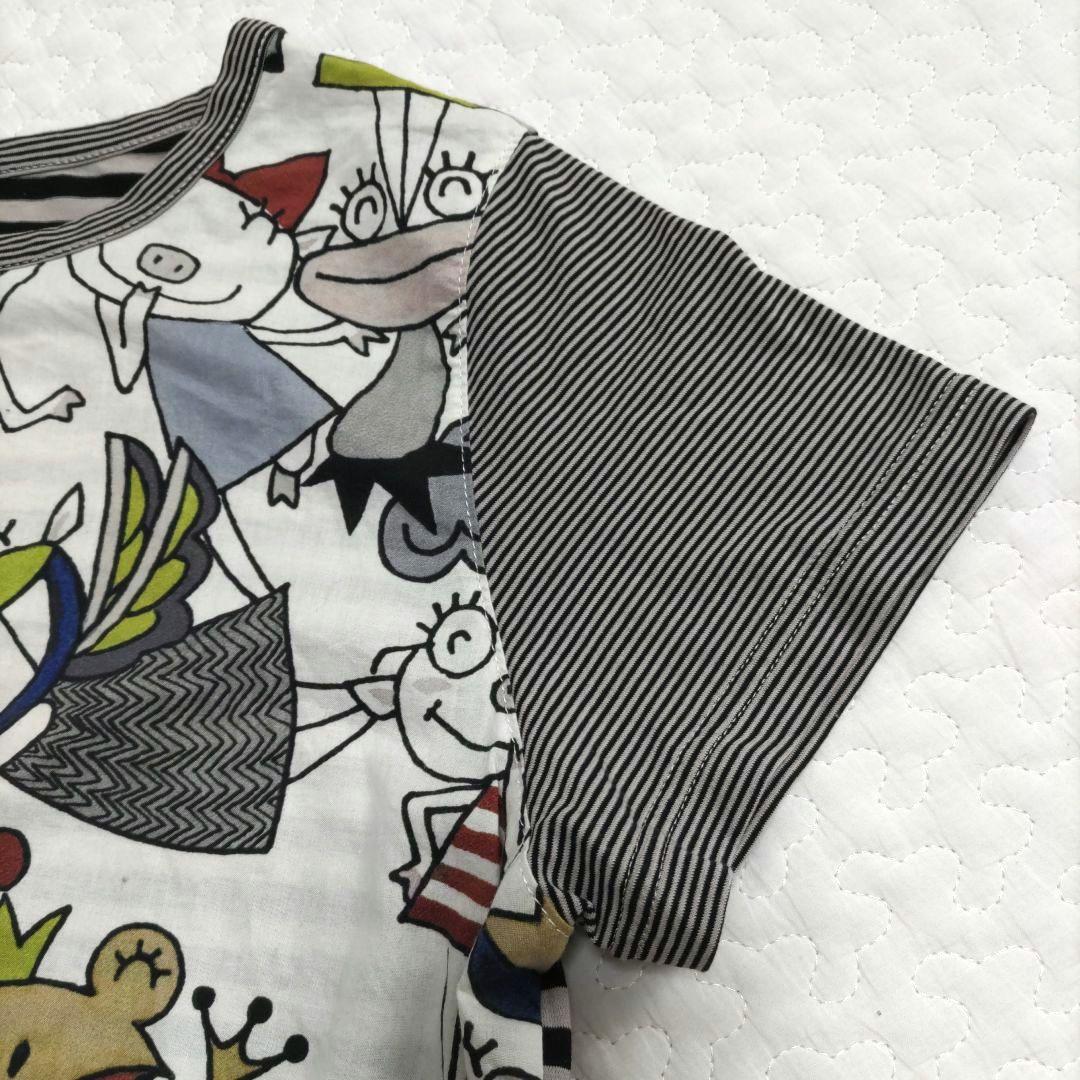 【美品】アルベロベロTシャツ ぶた 総柄カットソー オレボレブラ 日本製 希少