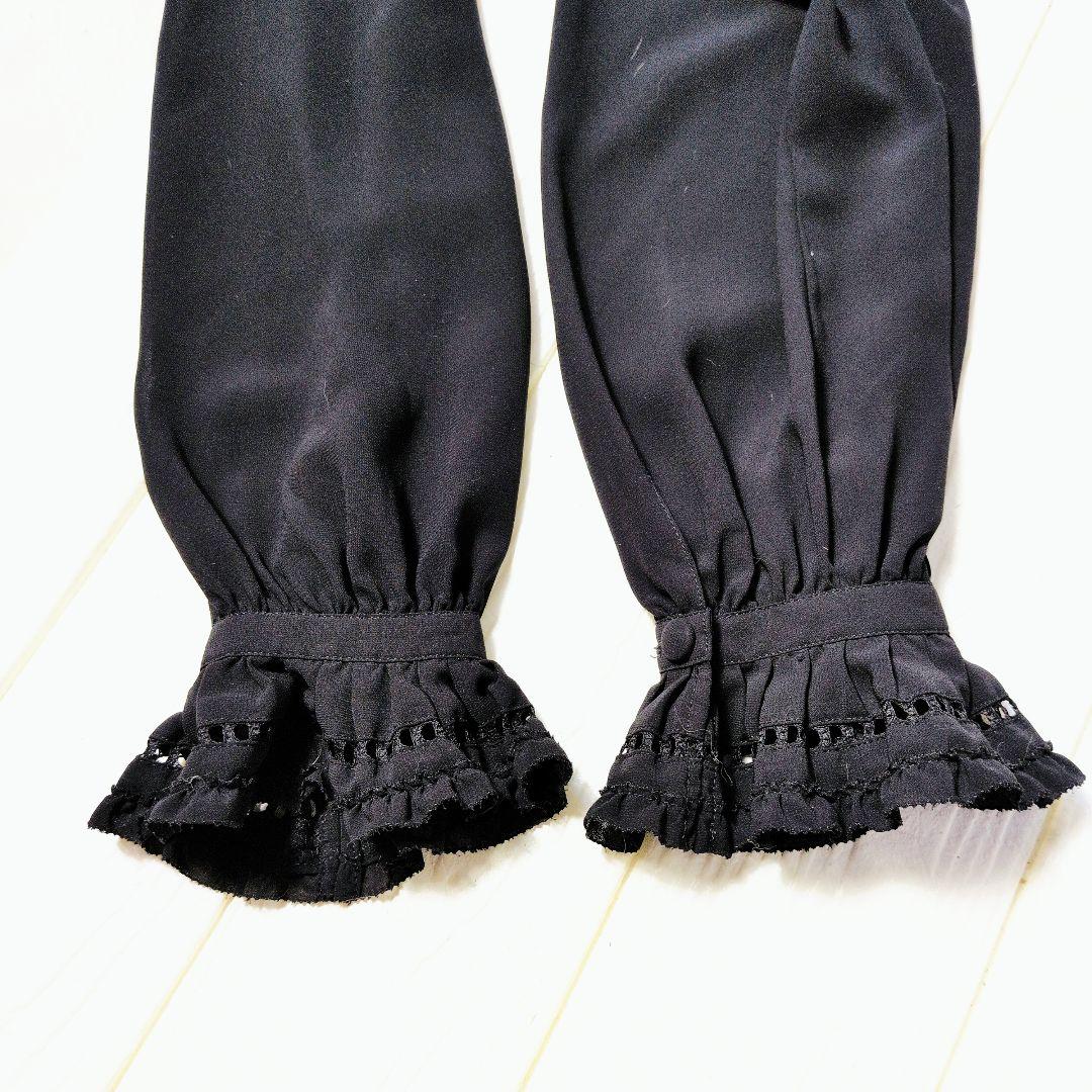 美品✨インゲボルグ ピンクハウス ピコフリル レース ポレロ カーディガン 黒