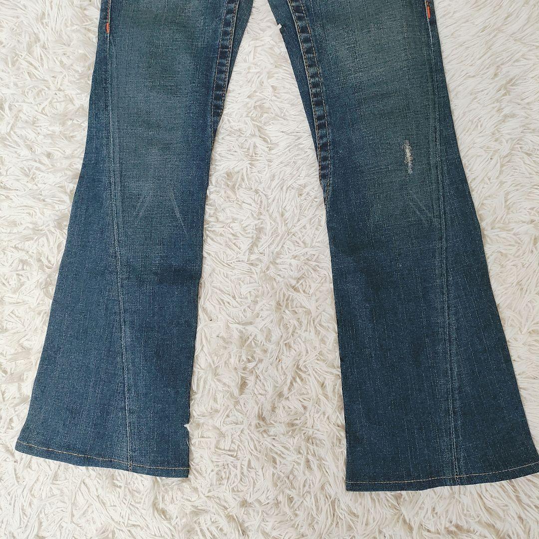 【美品/USA製】トゥルーレリジョン JOEY フレア デニム 26 Y2K