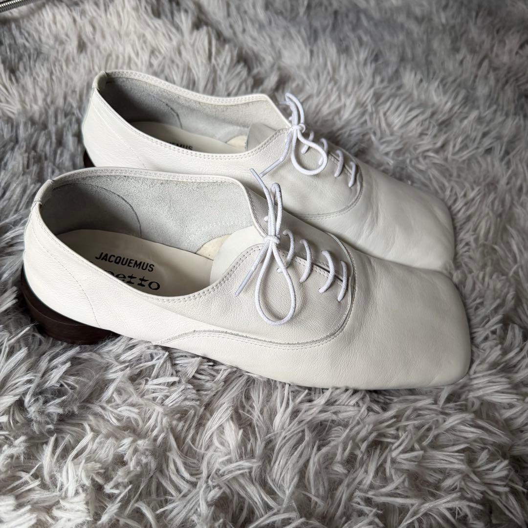 JACQUEMUS × repetto レザーシューズ　スクエアトゥ