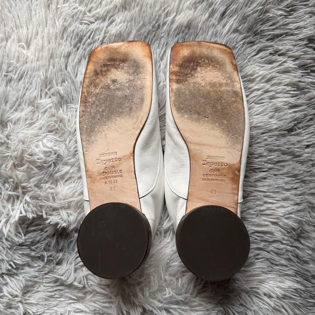JACQUEMUS × repetto レザーシューズ　スクエアトゥ