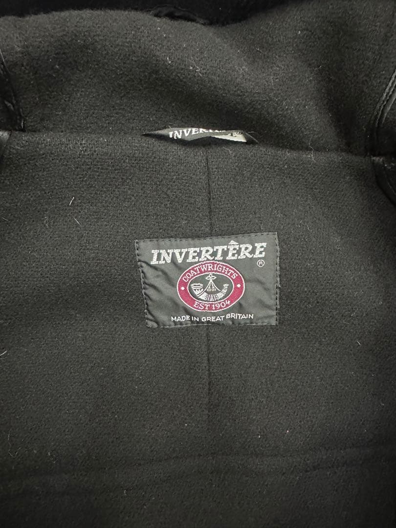 90s Old INVERTERE HBT Wool ダッフルコート　黒　難あり