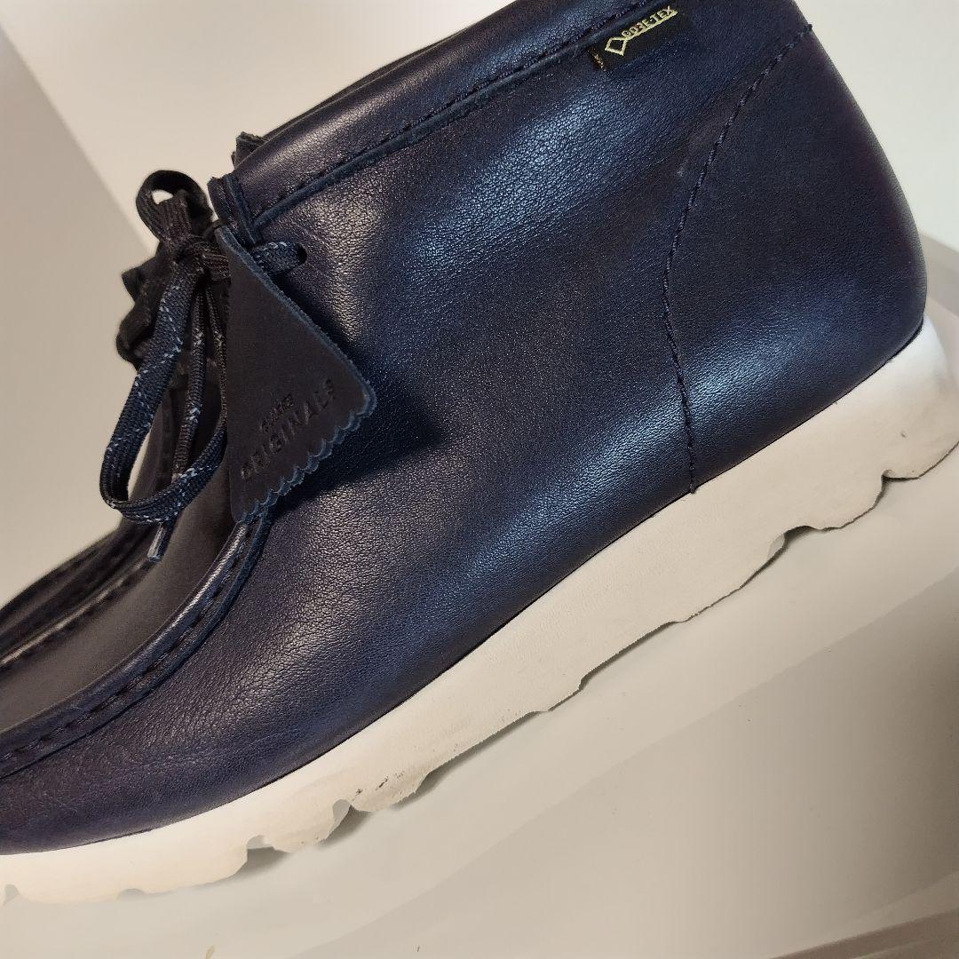 新品26.5 WALLABY boot GORE-TEX ネイビー Clarks