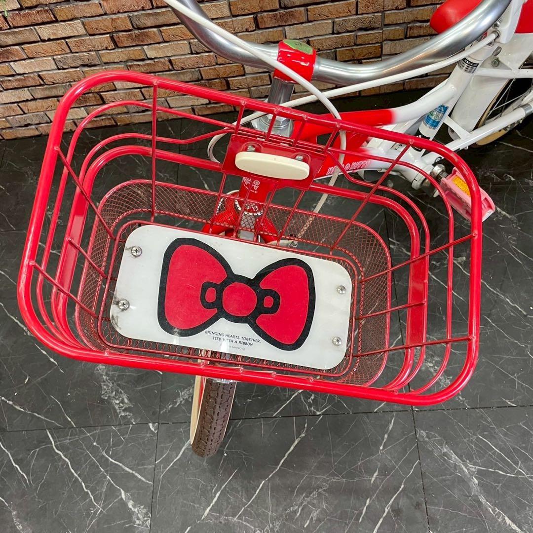 【103】子供用自転車 子供車 HELLO KITTY レッドホワイト
