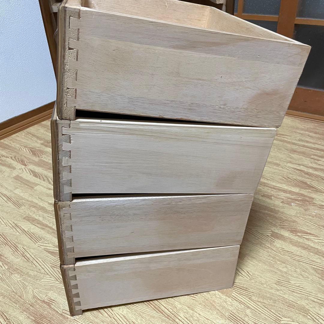 ラタン 籐 チェスト 家具 4段 タンス レトロ アンティーク