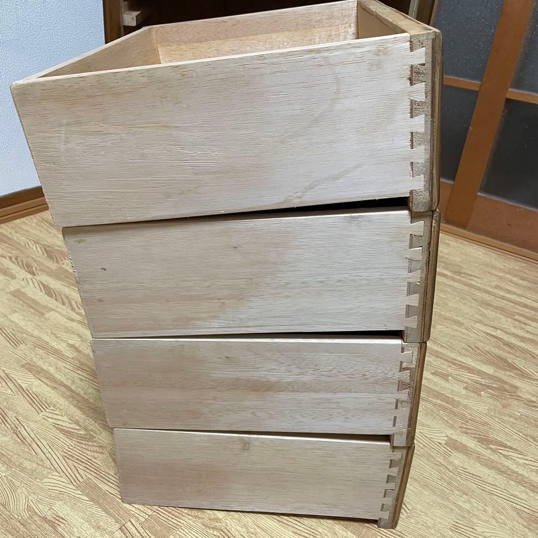 ラタン 籐 チェスト 家具 4段 タンス レトロ アンティーク