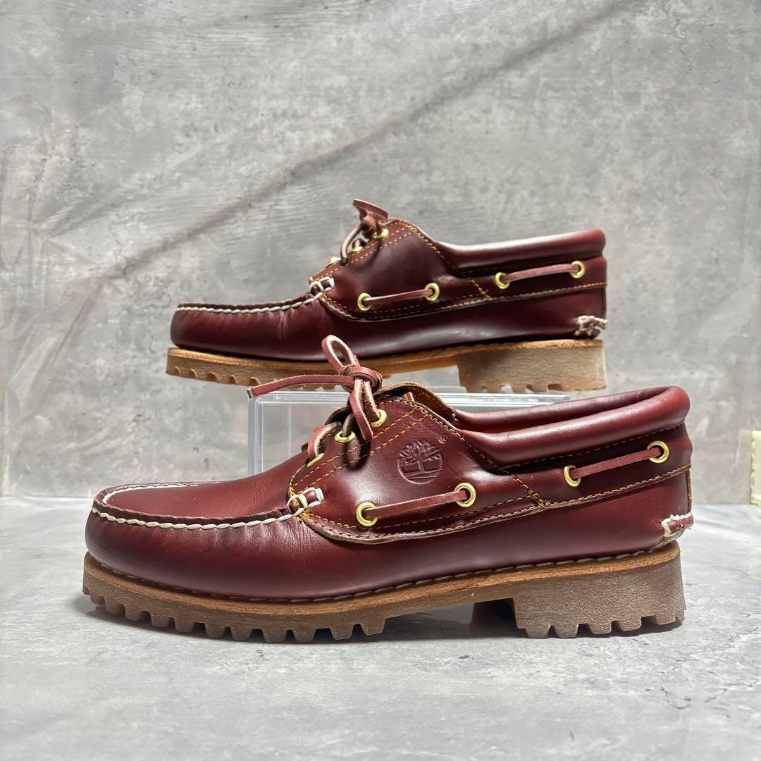 【未使用級】 Timberland デッキシューズ 3Eye 25.5 モカシン