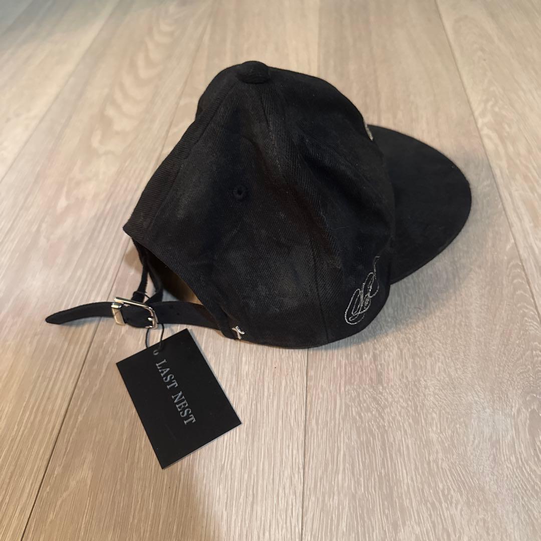 LAST NEST×NVCLEARコラボ ブラック ベースボールキャップ