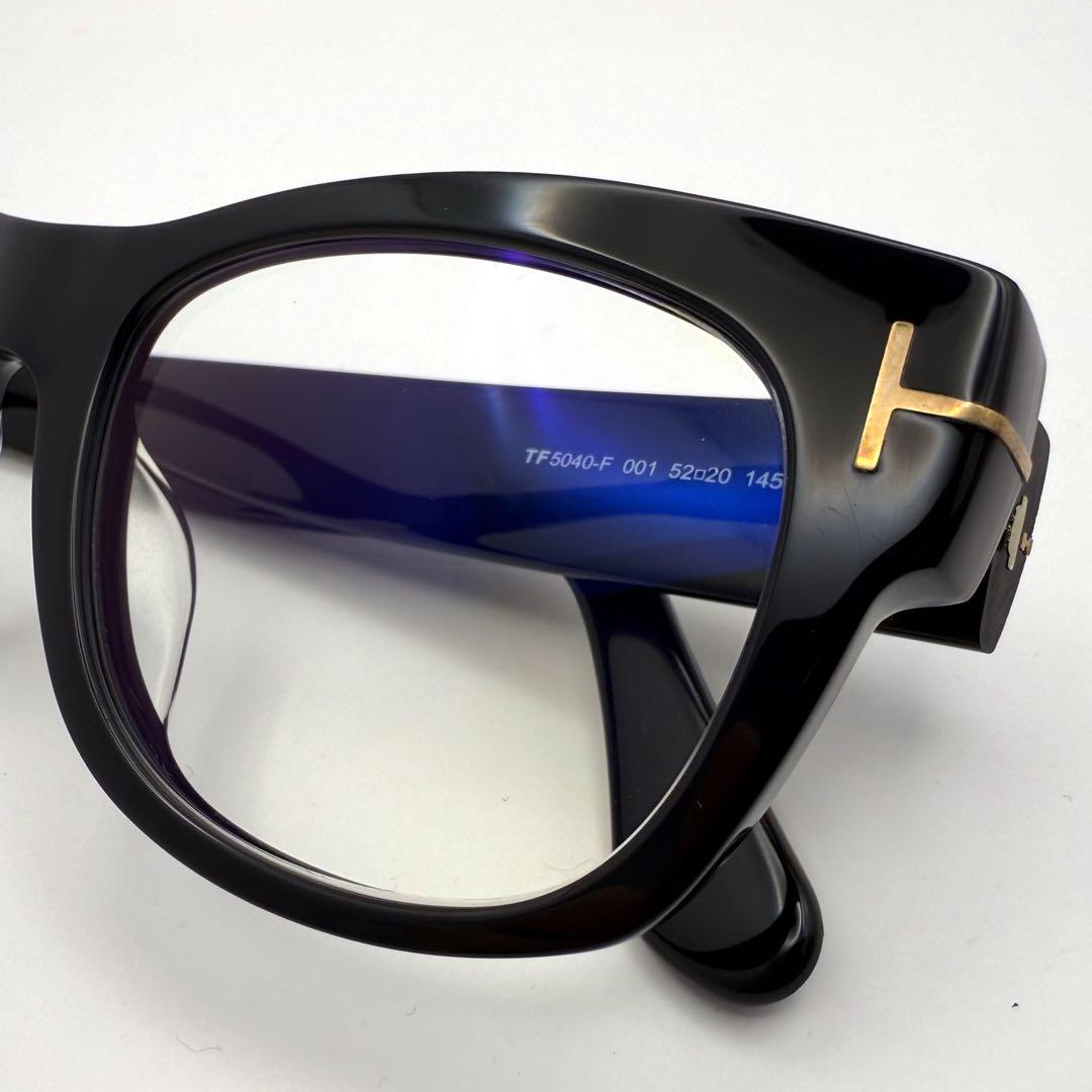 TOM FORD TF5040-F 001 黒 眼鏡 芸能人着用モデル