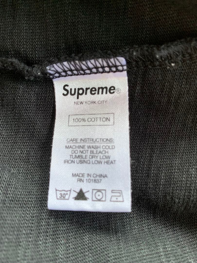 Supreme ブラック タンクトップ S