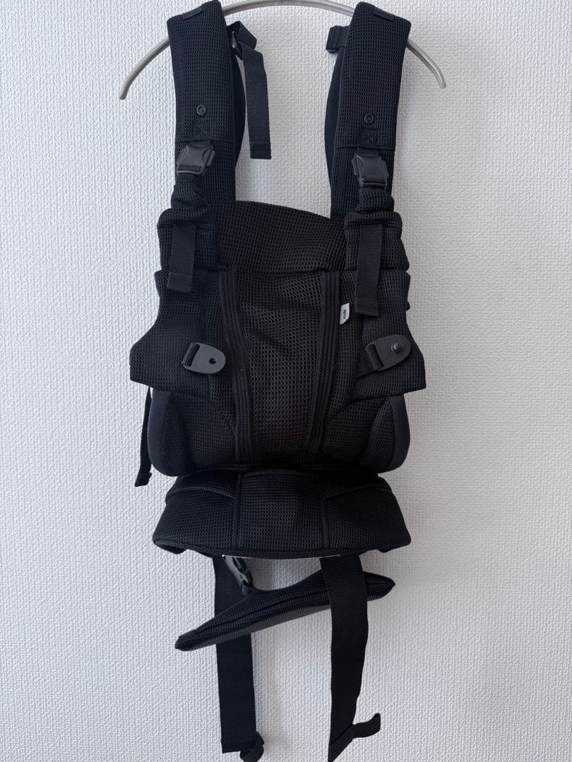 【美品】Aprica アップリカ ラクリス 抱っこ紐 ブラック 付属品完備