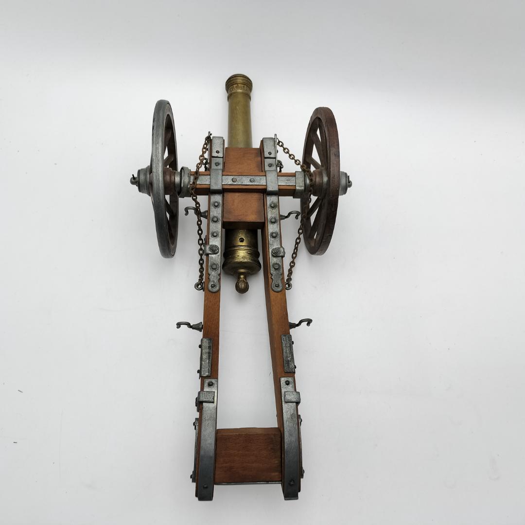 【ルイ14世】大砲 全長44.5cm オブジェ 模型 真鍮 木製 レプリカ