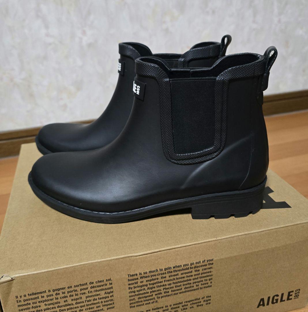 【おこクロロさん専用】AIGLE ブラック レインシューズ