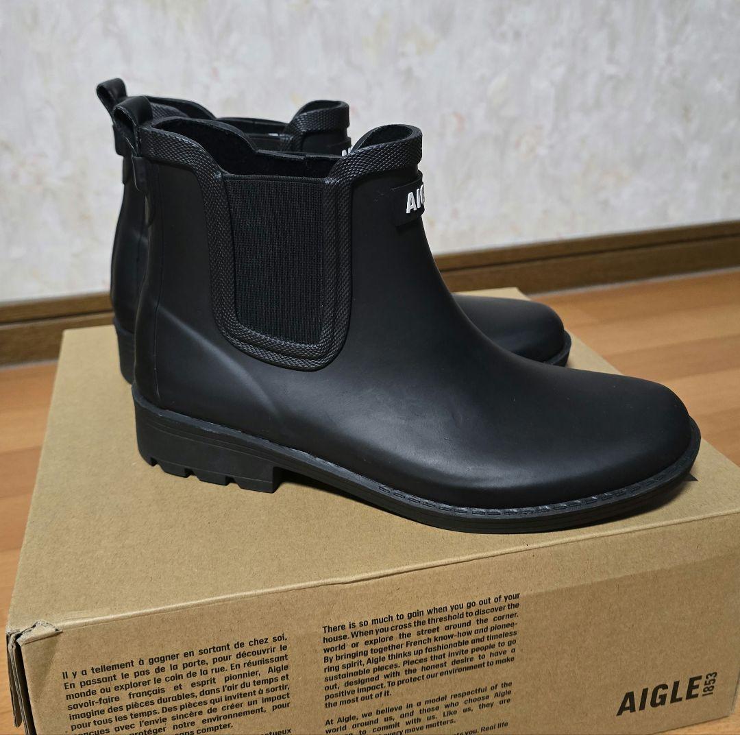 【おこクロロさん専用】AIGLE ブラック レインシューズ