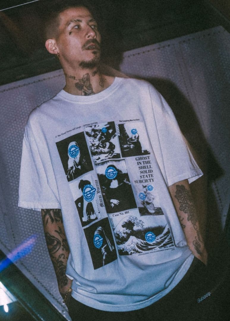 Subciety 攻殻機動隊 GALLERY TEE ホワイト L ☆美品☆